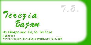 terezia bajan business card
