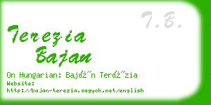 terezia bajan business card